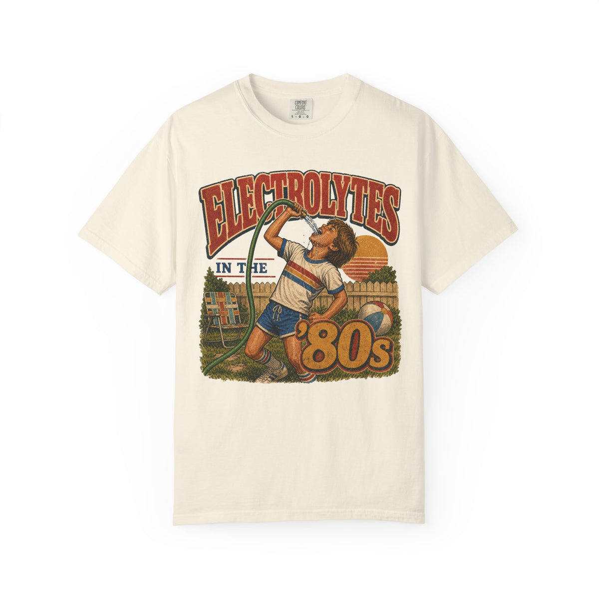 Electrolytes in the ’80s Comfort Colors T-Shirt – Retro 80s Summer Graphic Tee