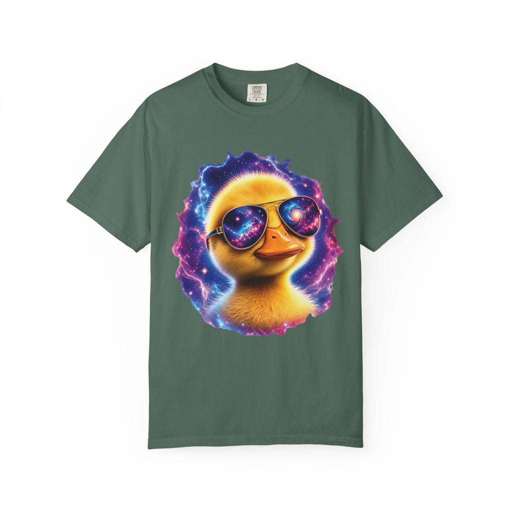 Cosmic Duck Comfort Colors T-Shirt – Funny Galaxy Duck Graphic Tee