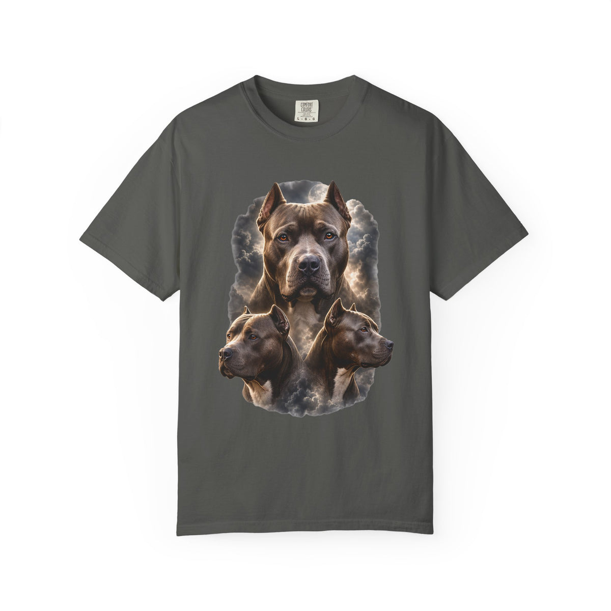 Pit Bull Moon Comfort Colors T-Shirt – Vintage Dog Graphic Tee