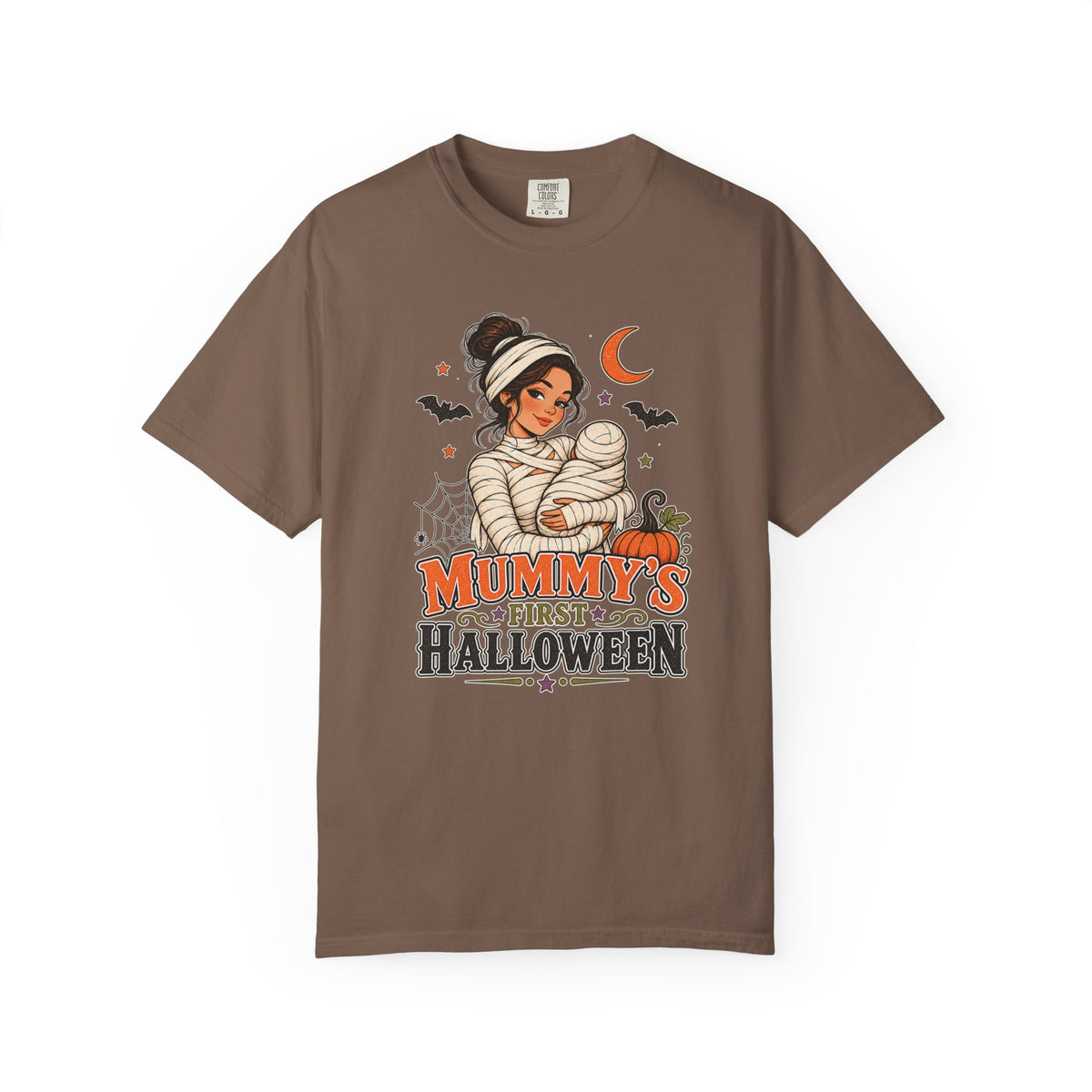 Mummy’s First Halloween Comfort Colors T-Shirt – Vintage Halloween Mom Tee