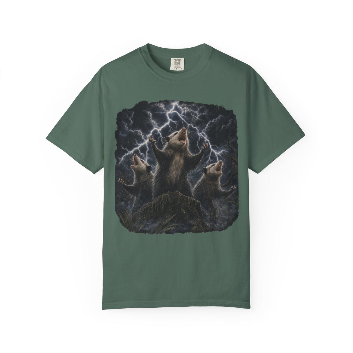 Opossums Summoning Lightning T-Shirt | Epic Animal Graphic Tee