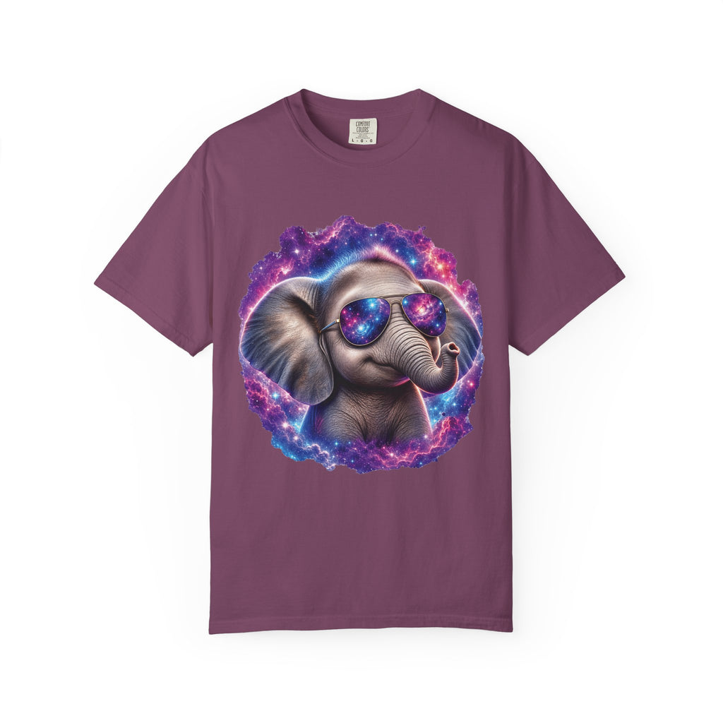 Cosmic Elephant Comfort Colors T-Shirt – Funny Galaxy Elephant Graphic Tee