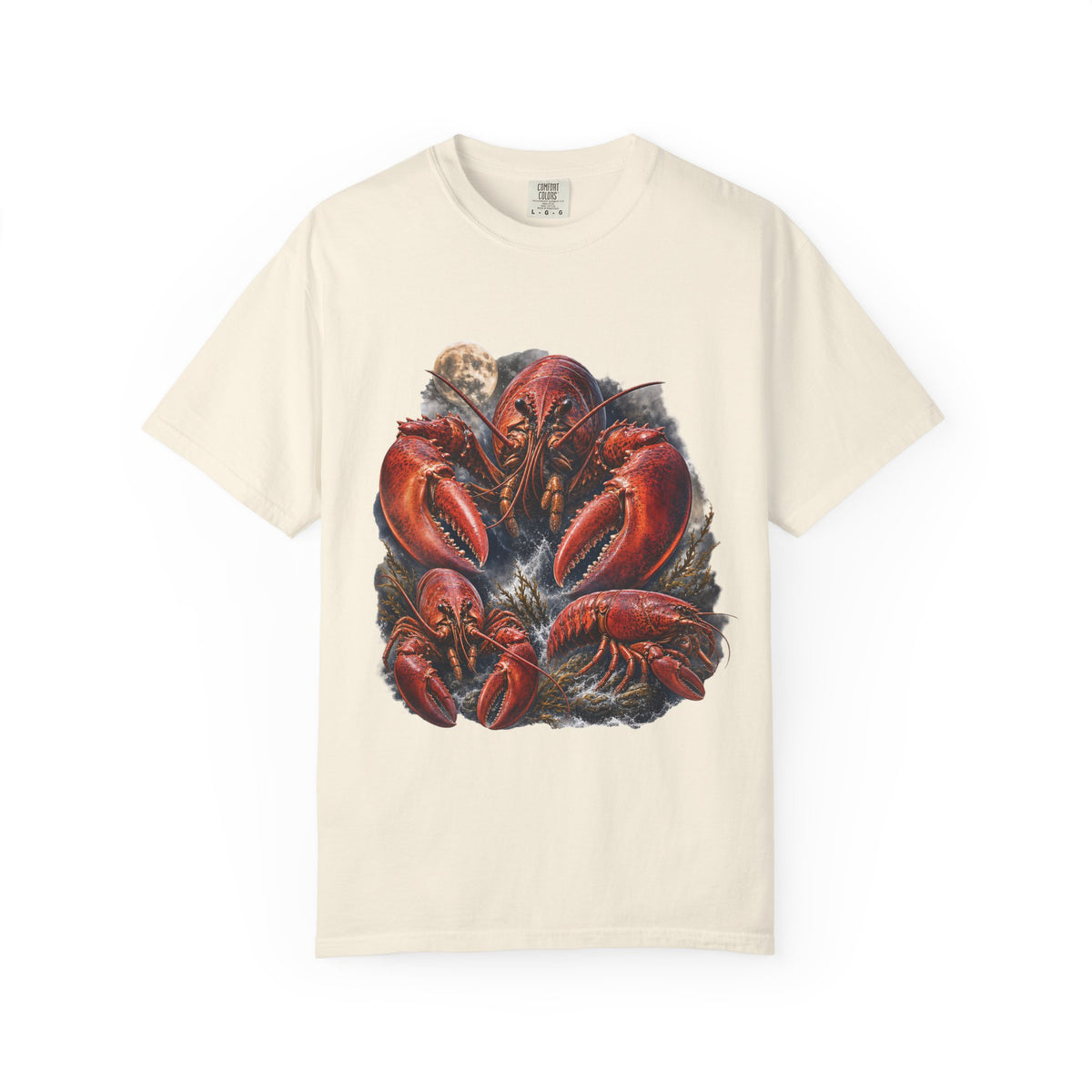 Lobster Moon Comfort Colors T-Shirt – Vintage Coastal Graphic Tee