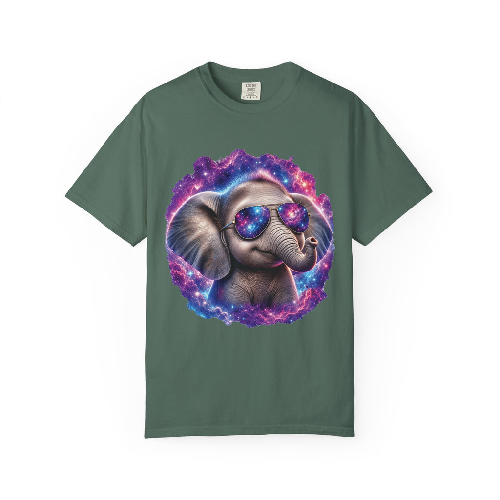 Cosmic Elephant Comfort Colors T-Shirt – Funny Galaxy Elephant Graphic Tee