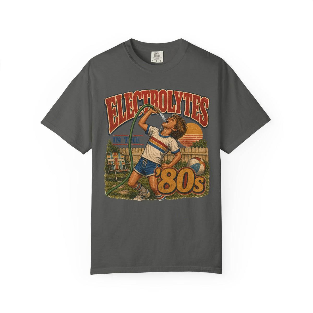 Electrolytes in the ’80s Comfort Colors T-Shirt – Retro 80s Summer Graphic Tee