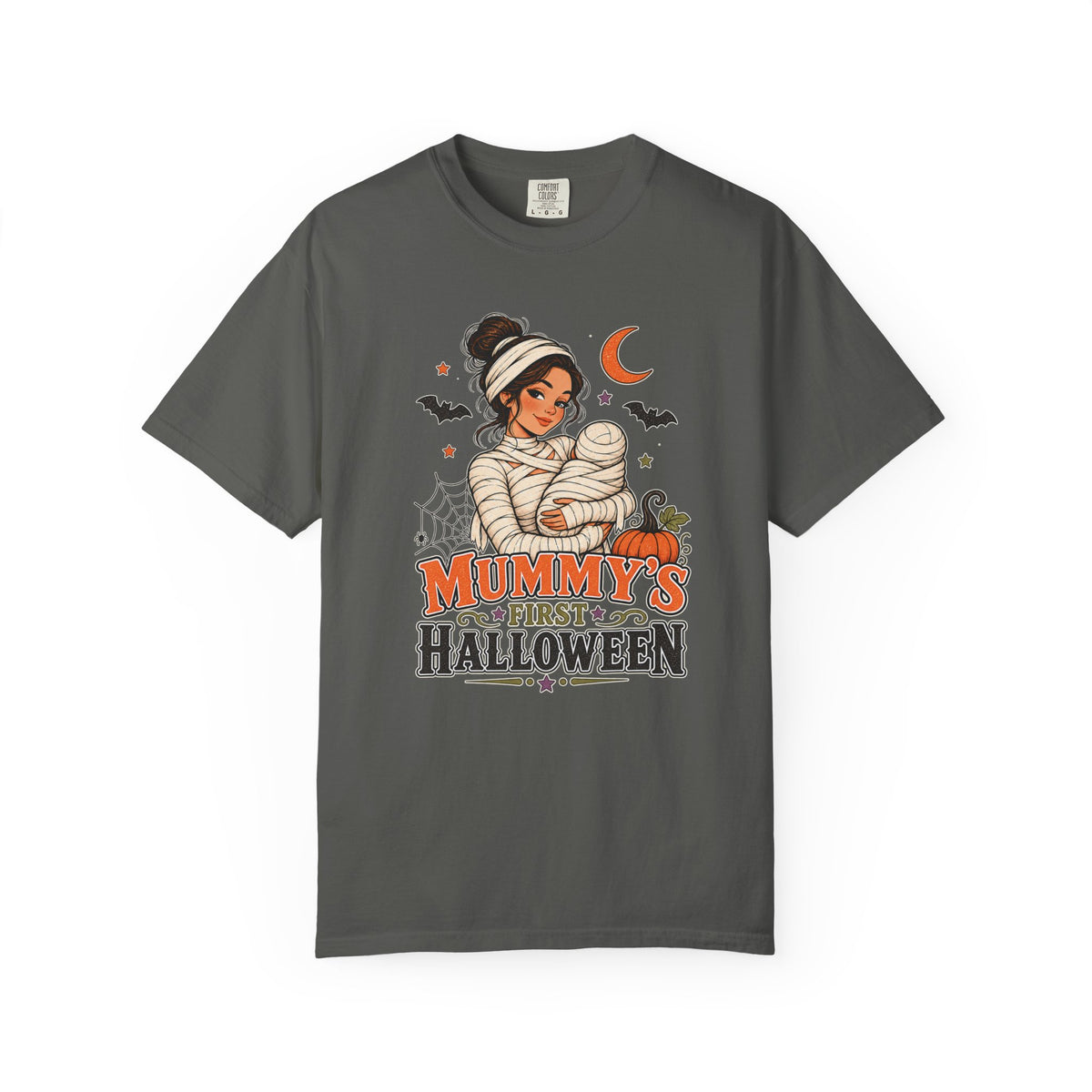 Mummy’s First Halloween Comfort Colors T-Shirt – Vintage Halloween Mom Tee