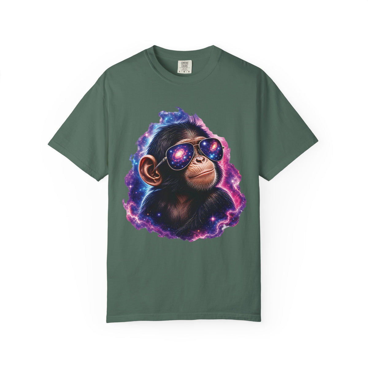 Cosmic Chimp Comfort Colors T-Shirt – Funny Space Monkey Graphic Tee