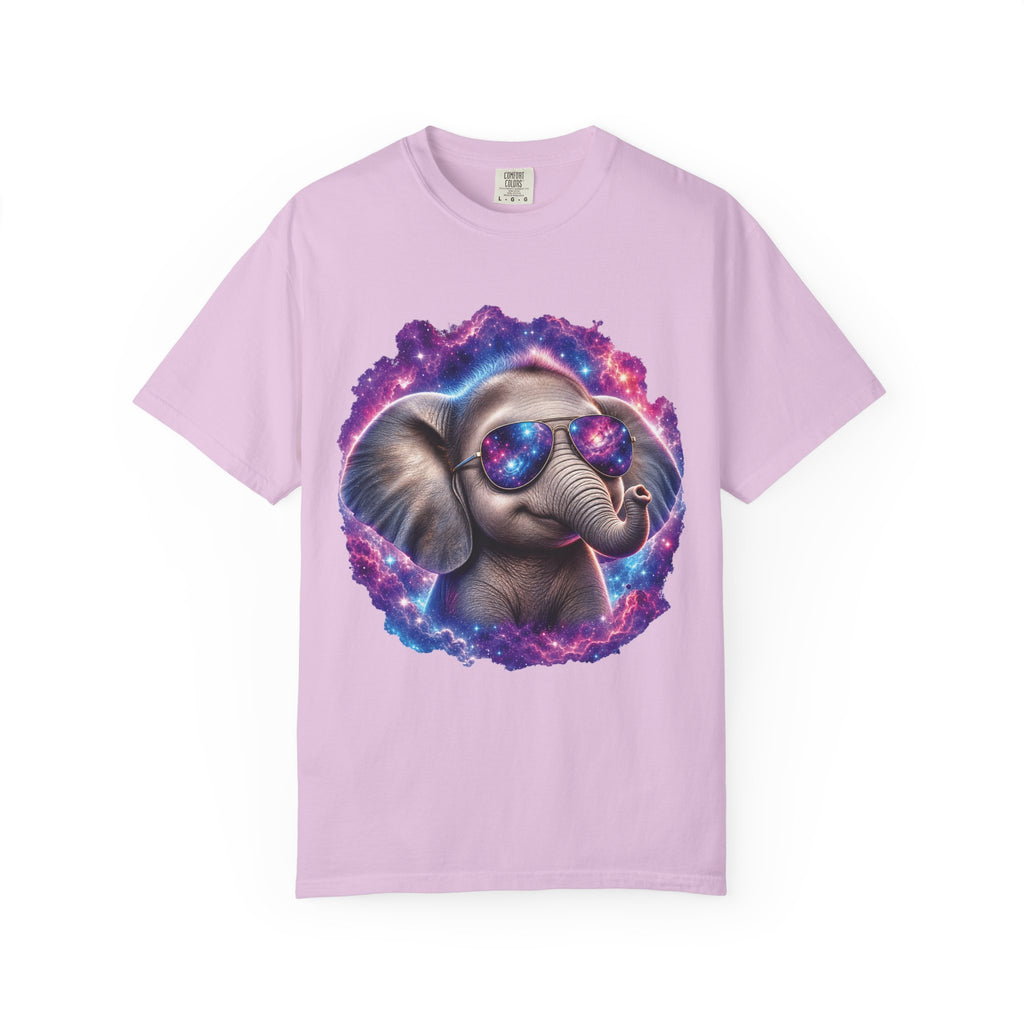 Cosmic Elephant Comfort Colors T-Shirt – Funny Galaxy Elephant Graphic Tee