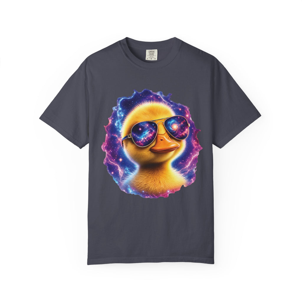 Cosmic Duck Comfort Colors T-Shirt – Funny Galaxy Duck Graphic Tee