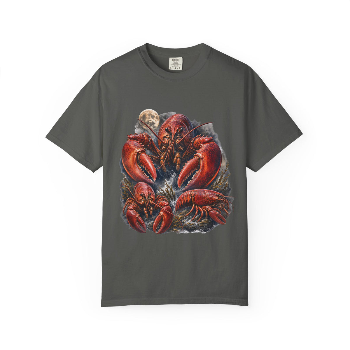 Lobster Moon Comfort Colors T-Shirt – Vintage Coastal Graphic Tee