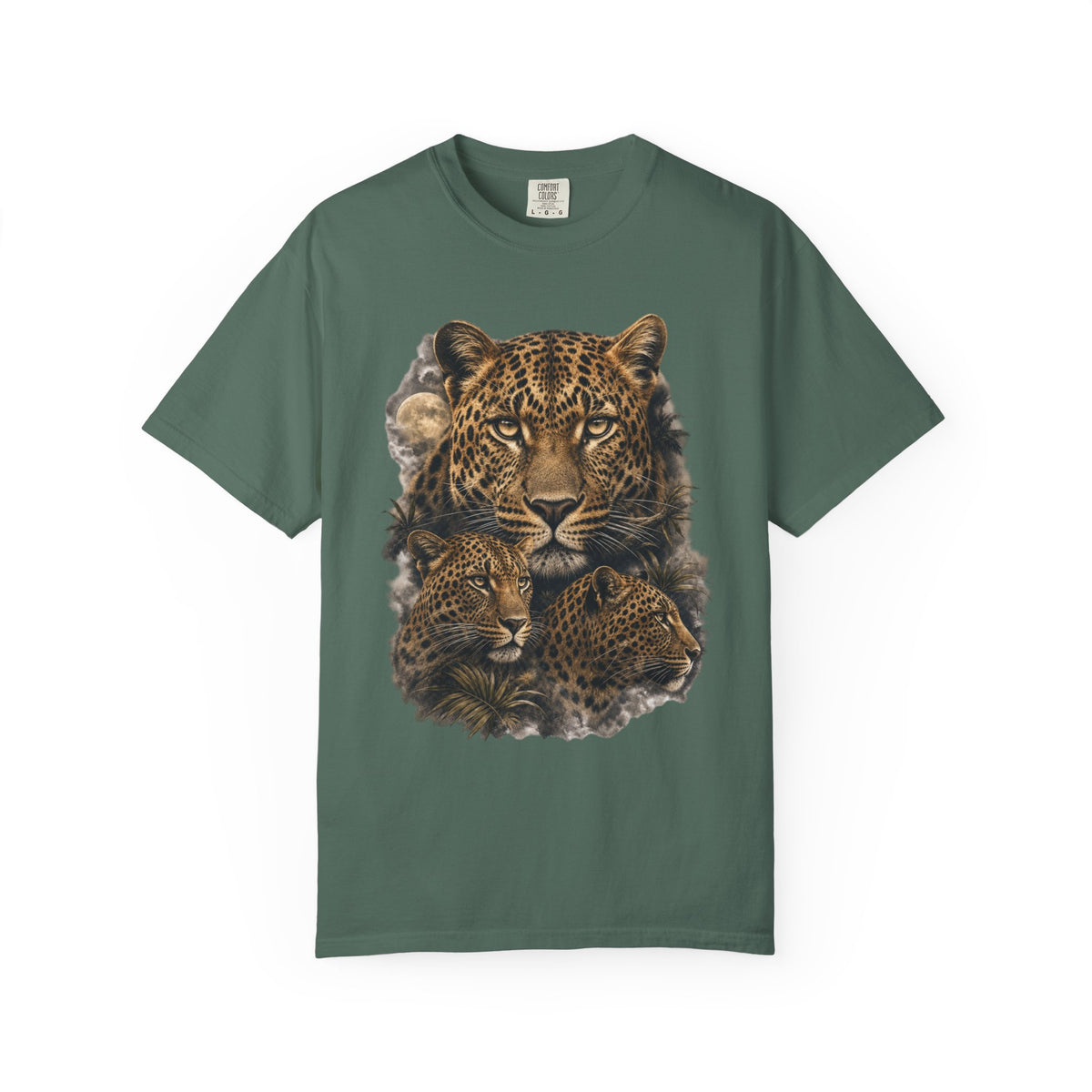 Leopard Moon Comfort Colors T-Shirt – Vintage Big Cat Graphic Tee