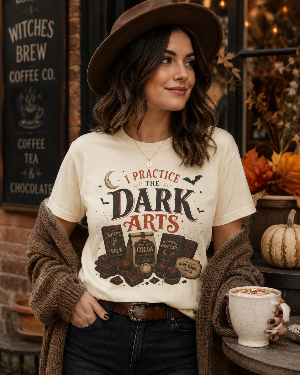 I Practice the Dark Arts Comfort Colors T-Shirt – Funny Halloween Chocolate Tee
