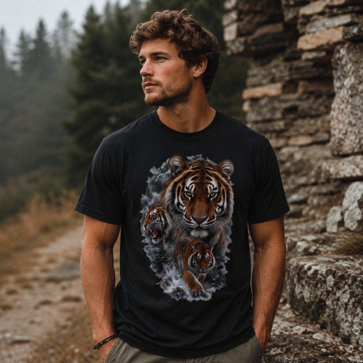 Tiger Moon Comfort Colors T-Shirt – Vintage Big Cat Graphic Tee