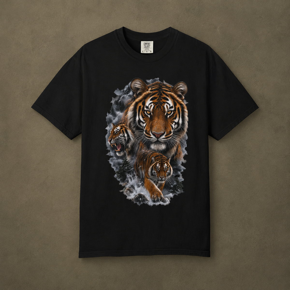 Tiger Moon Comfort Colors T-Shirt – Vintage Big Cat Graphic Tee