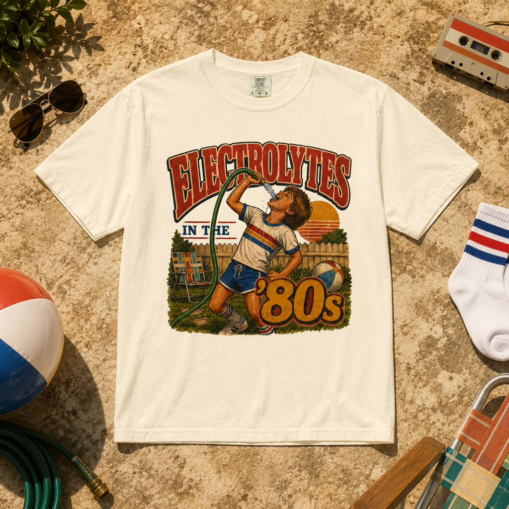 Electrolytes in the ’80s Comfort Colors T-Shirt – Retro 80s Summer Graphic Tee