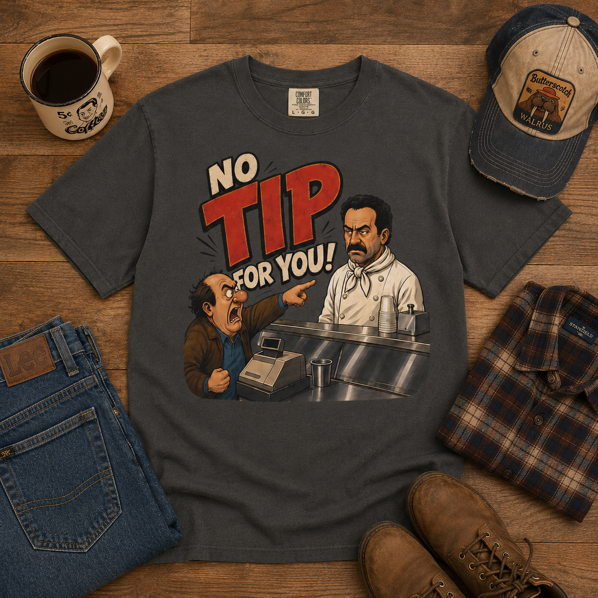 No Tip for You! Comfort Colors T-Shirt – Funny Diner Graphic Tee
