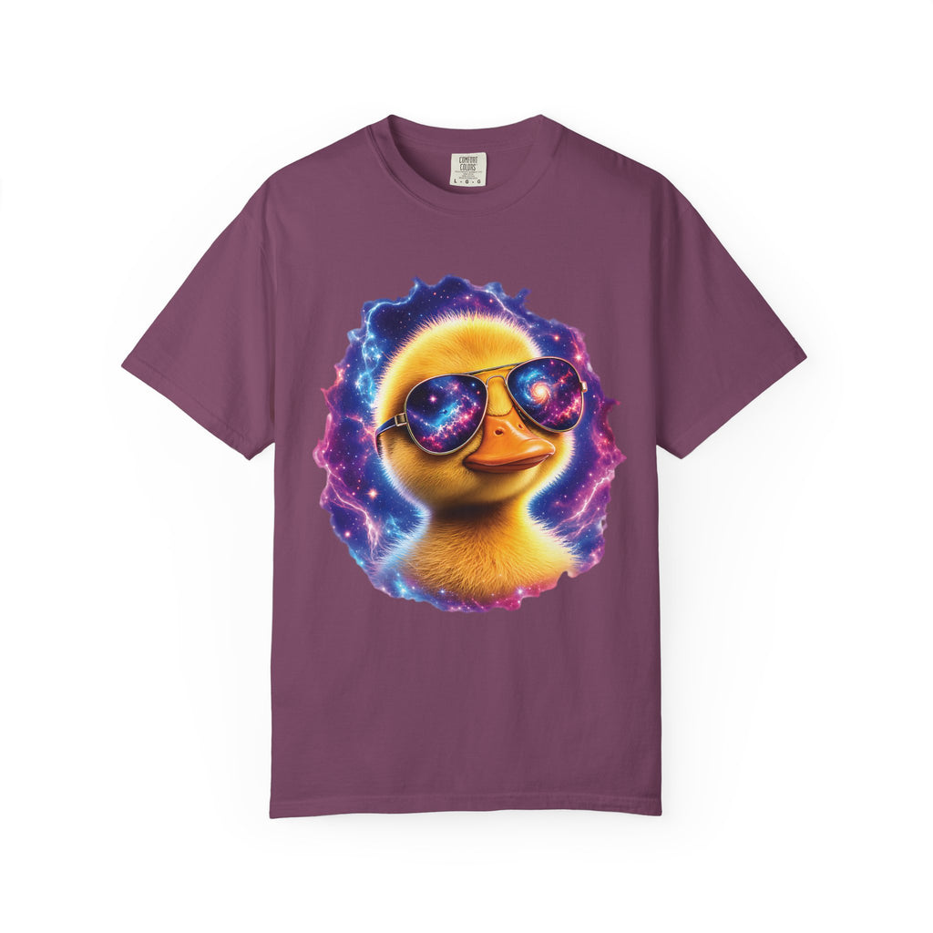 Cosmic Duck Comfort Colors T-Shirt – Funny Galaxy Duck Graphic Tee