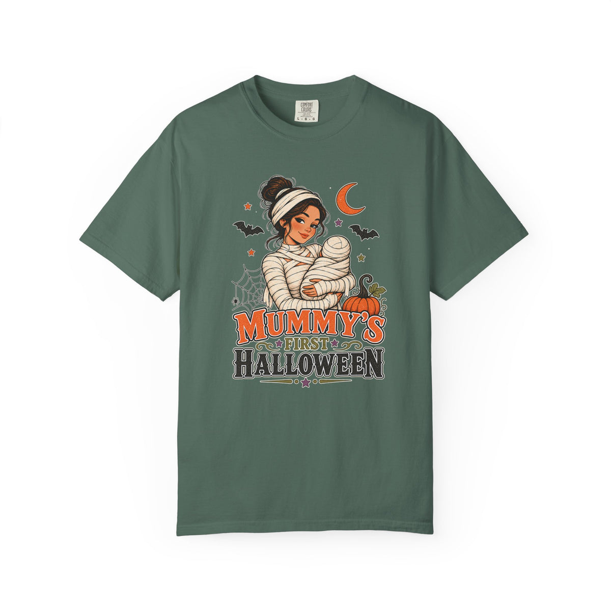 Mummy’s First Halloween Comfort Colors T-Shirt – Vintage Halloween Mom Tee