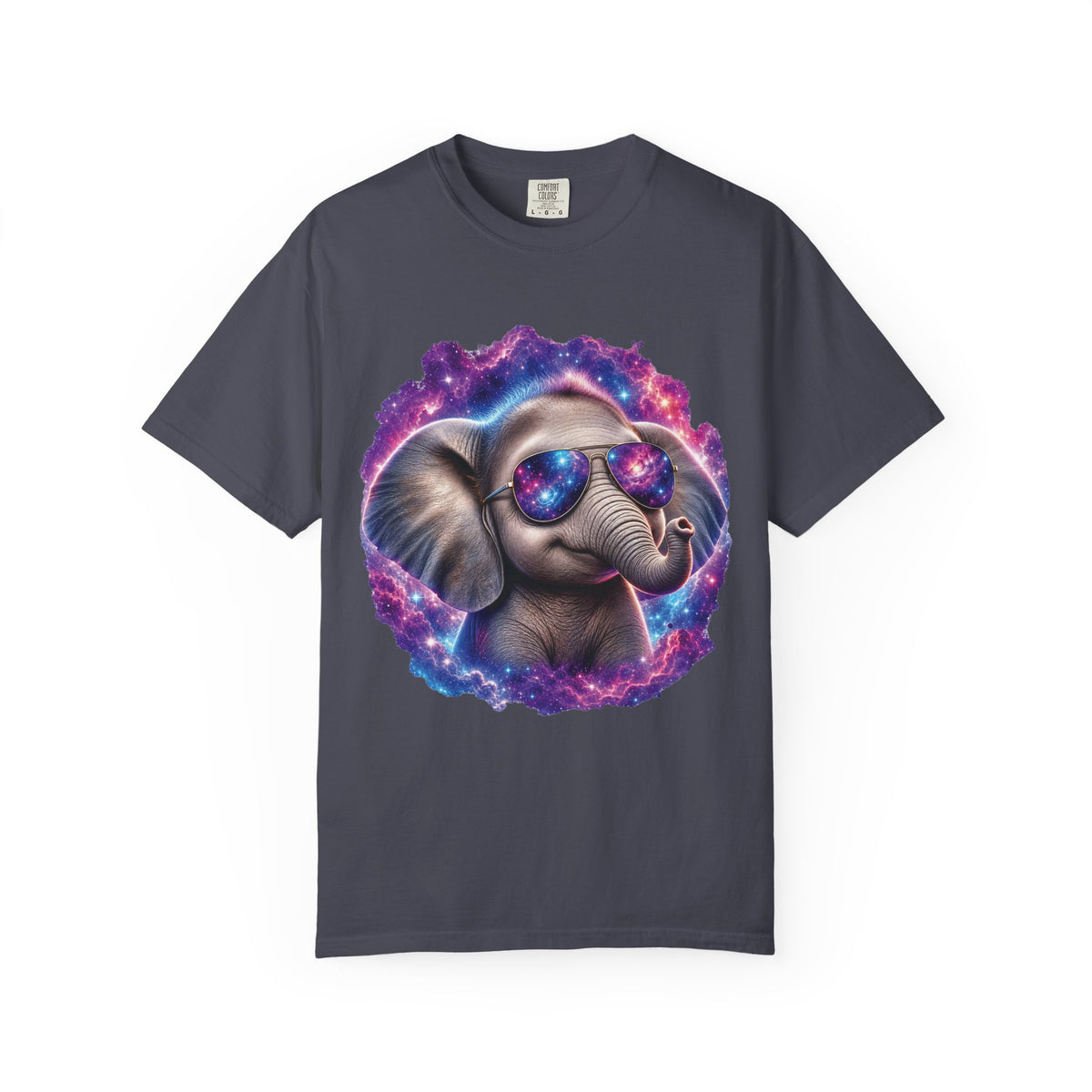 Cosmic Elephant Comfort Colors T-Shirt – Funny Galaxy Elephant Graphic Tee