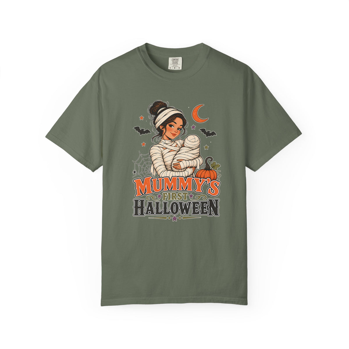 Mummy’s First Halloween Comfort Colors T-Shirt – Vintage Halloween Mom Tee