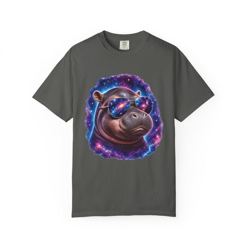Cosmic Hippo Comfort Colors T-Shirt – Funny Galaxy Hippo Graphic Tee