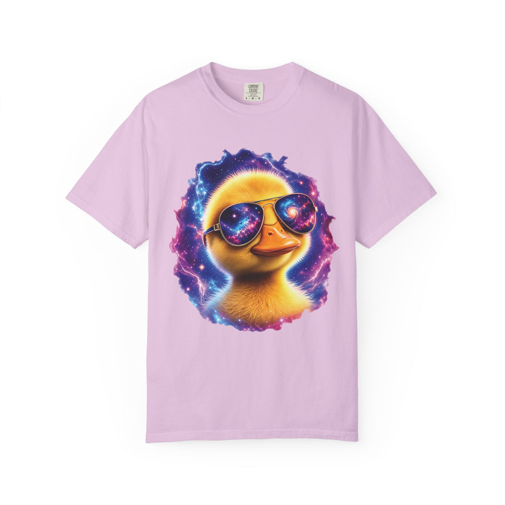 Cosmic Duck Comfort Colors T-Shirt – Funny Galaxy Duck Graphic Tee