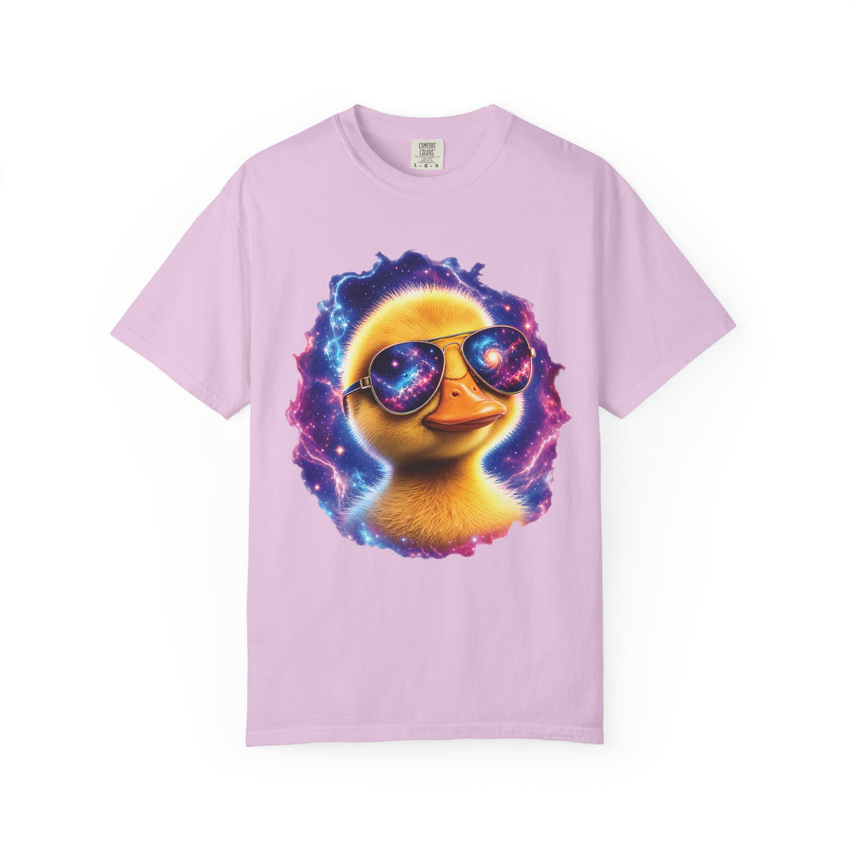 Cosmic Duck Comfort Colors T-Shirt – Funny Galaxy Duck Graphic Tee