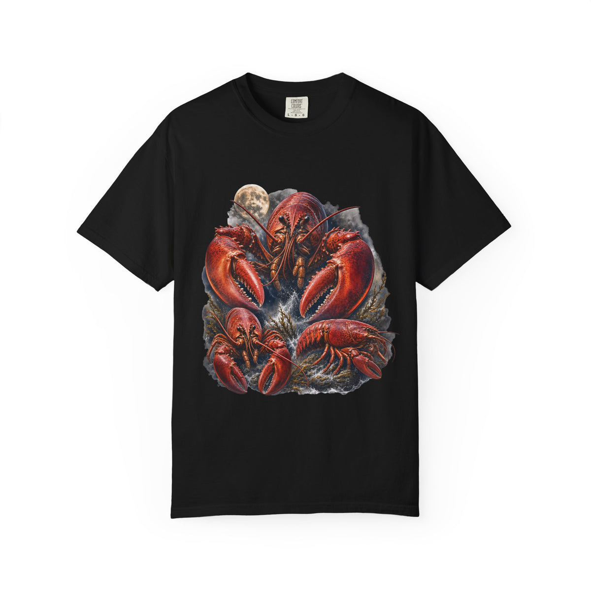 Lobster Moon Comfort Colors T-Shirt – Vintage Coastal Graphic Tee