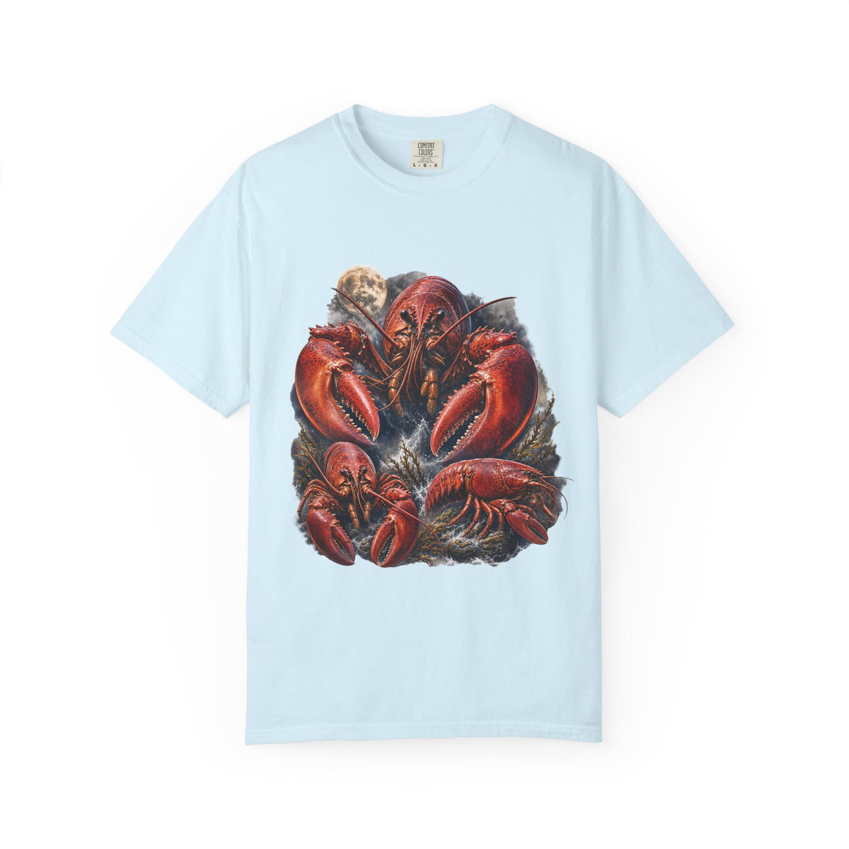 Lobster Moon Comfort Colors T-Shirt – Vintage Coastal Graphic Tee
