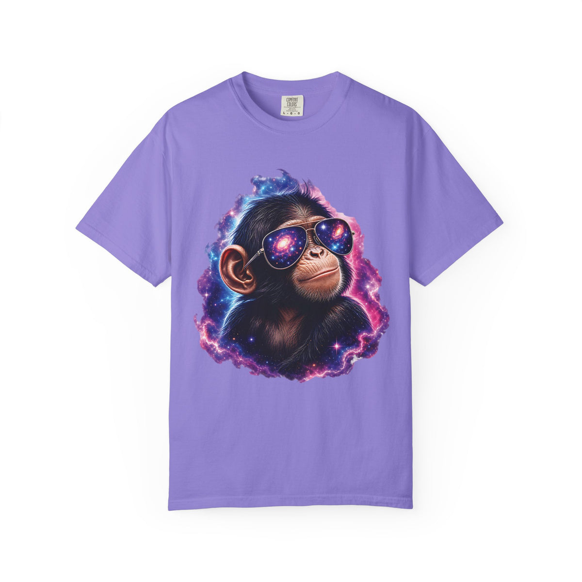 Cosmic Chimp Comfort Colors T-Shirt – Funny Space Monkey Graphic Tee