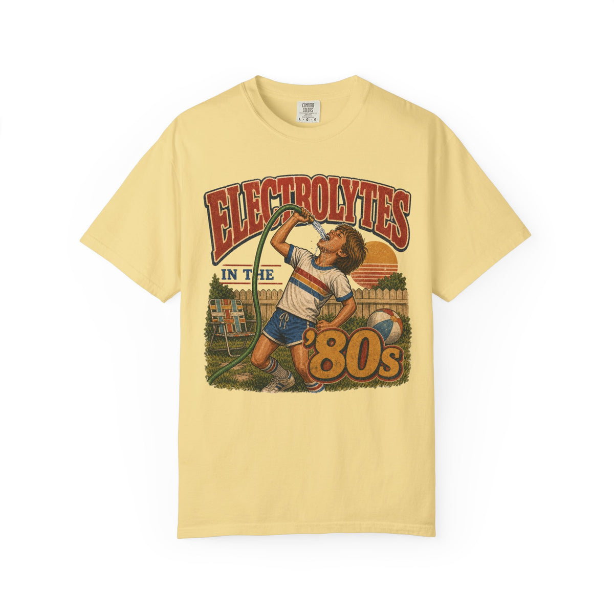 Electrolytes in the ’80s Comfort Colors T-Shirt – Retro 80s Summer Graphic Tee