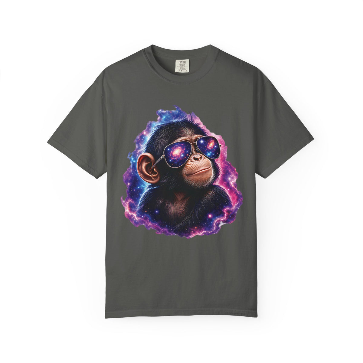 Cosmic Chimp Comfort Colors T-Shirt – Funny Space Monkey Graphic Tee