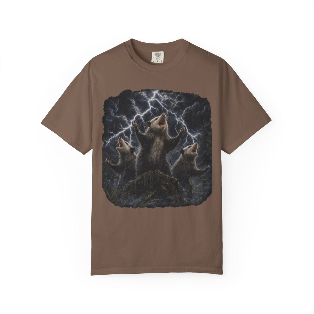 Opossums Summoning Lightning T-Shirt | Epic Animal Graphic Tee